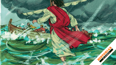 Jesús camina sobre las aguas